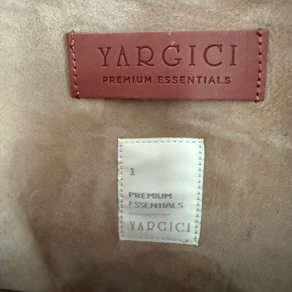 YARGICI Premium Essentials | Tan Suede Denim-style Light Leather Jacket  | Small - Picture 5 of 9